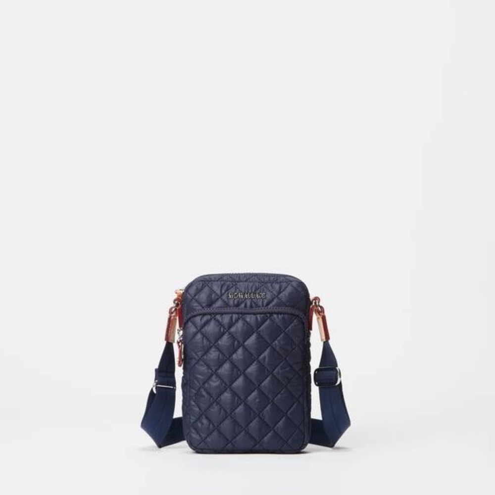 MZ Wallace Quilted Blue Crossbody Bag